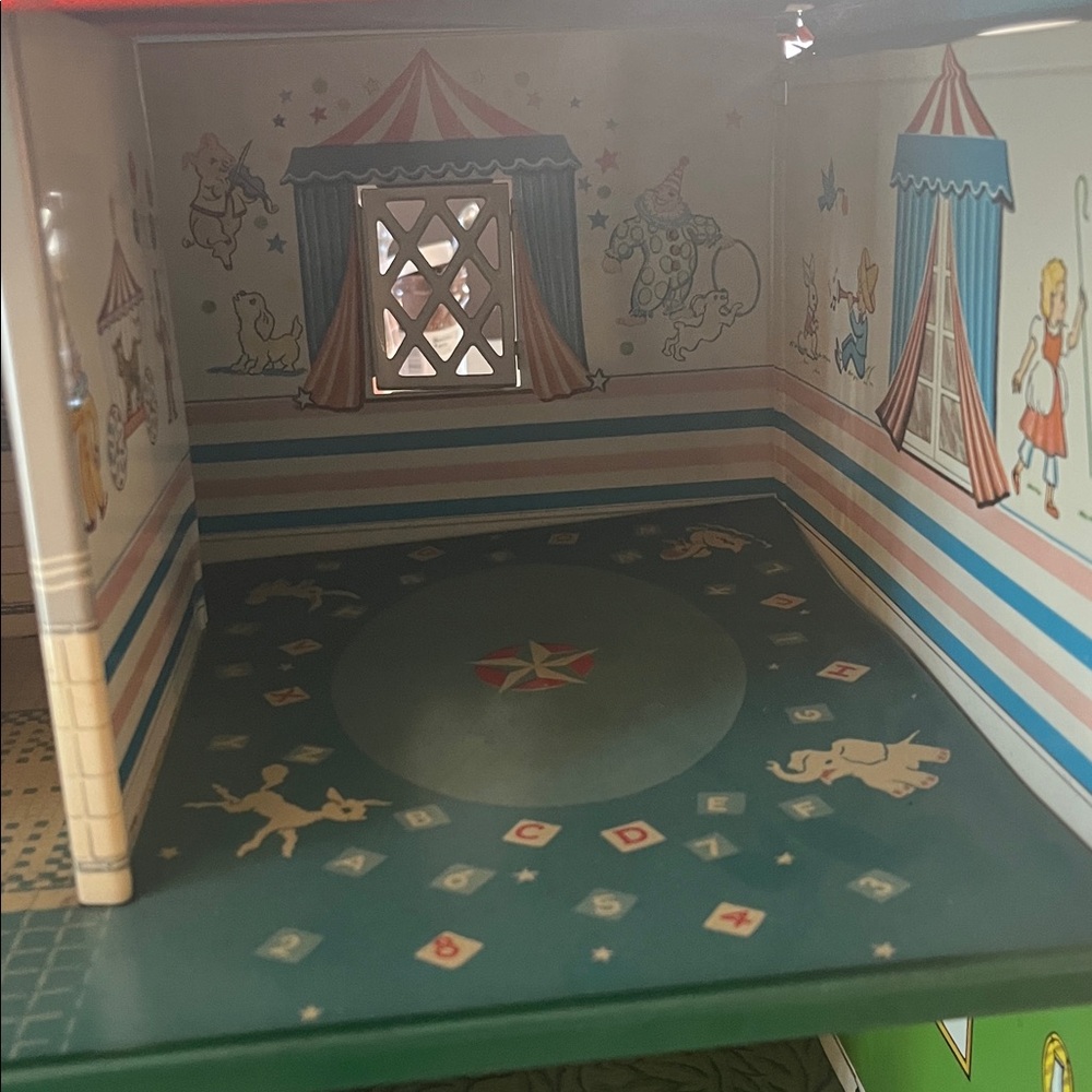 Vintage MCM T. Cohn Tin Litho Dollhouse 1948 - Picture 8 of 14